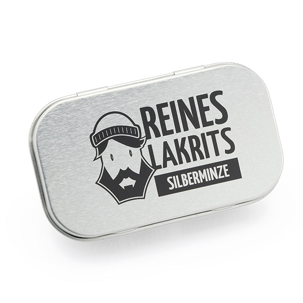 Tin of Pure Liquorice Silver Mint