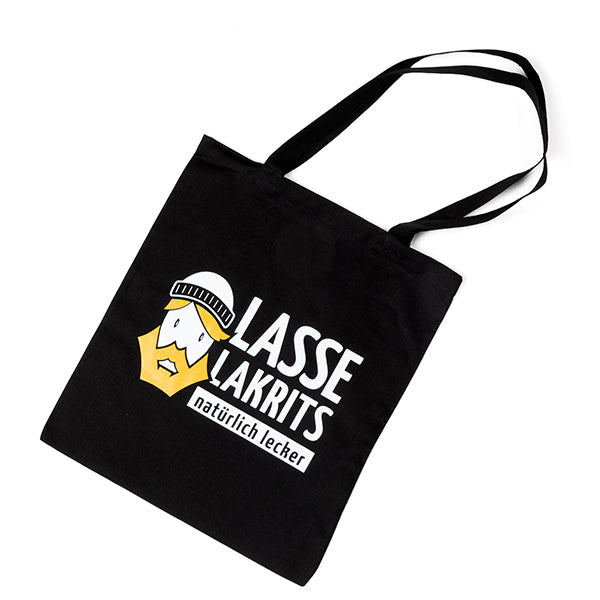Fabric bag LASSE LAKRITS / Jute bag black