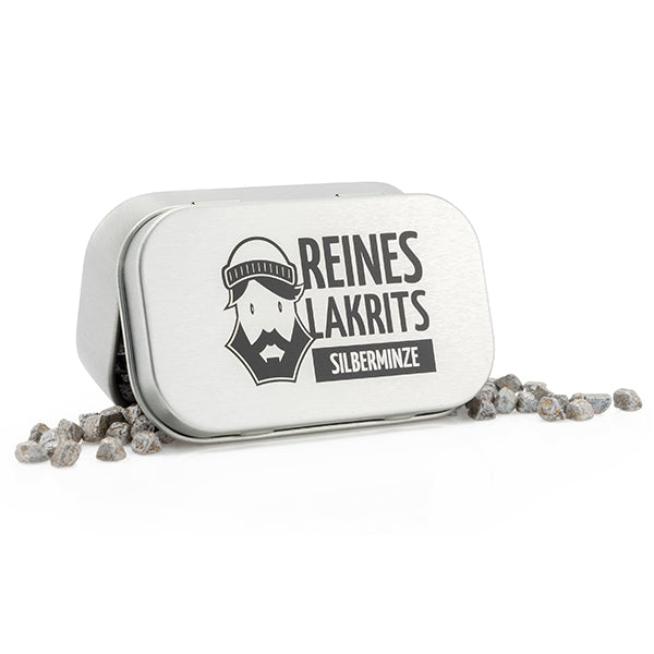 Tin of Pure Liquorice Silver Mint